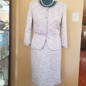 Metallic Tweed Skirt Suit